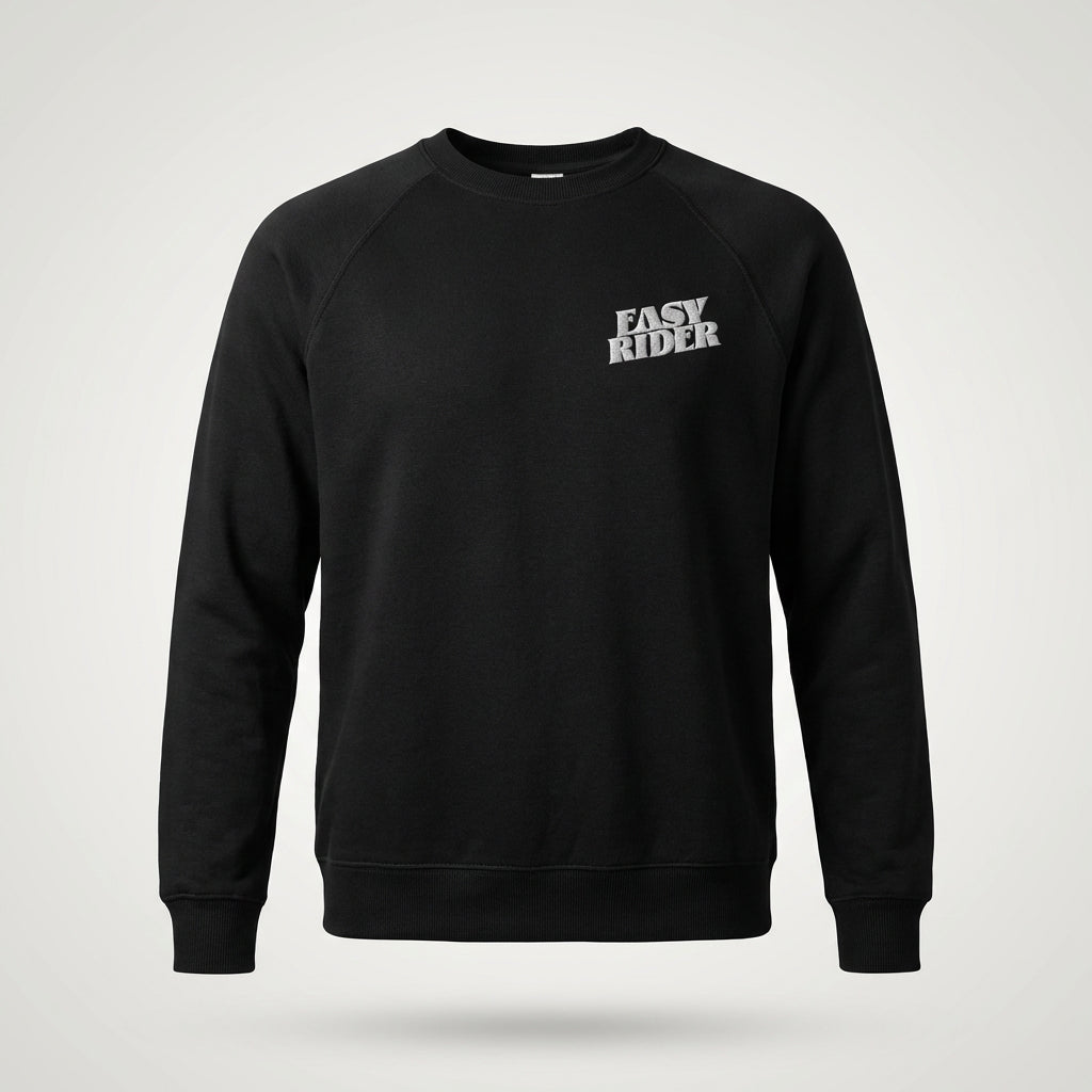 EASY RIDER16-Fruit of the loom - Classic Raglan Sweater - Black